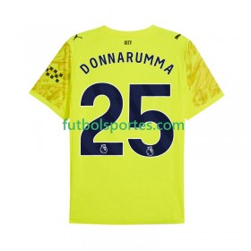 Camiseta Manchester City Gianluigi Donnarumma 25 Portero Tercera Equipación 2025/2026